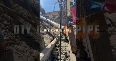DIY CHUTE CONCRETE POURING EASY WAY TO FILL-IN | Jakezara tv #youtubeshorts #viral #shorts #funny